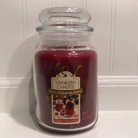 Yankee Candle โChristmas Morning Punchโ ๐๐น large candle ๐ฏ
